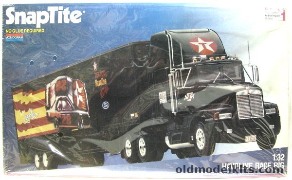 Monogram 1/32 Kenworth T600A Tractor (Semi Truck) and Trailer - Havoline Race Rig - Davey Allison Texaco Havoline Racing, 1091 plastic model kit